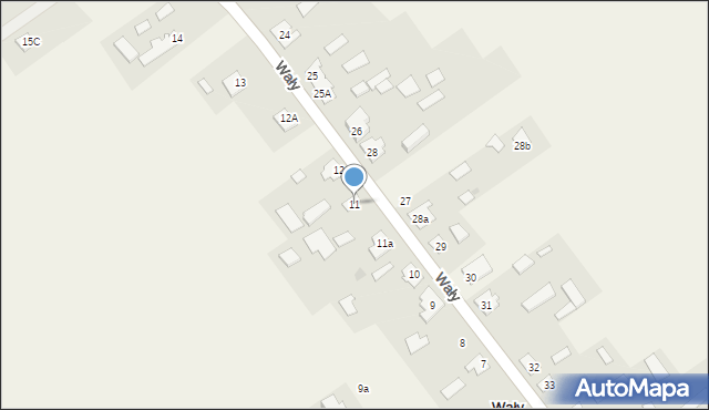 Wały, Wały, 11, mapa Wały