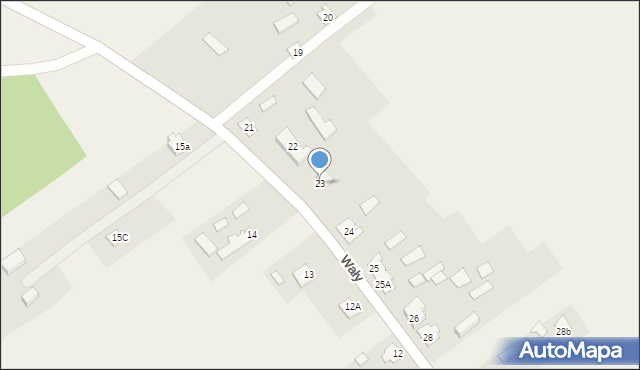 Wały, Wały, 23, mapa Wały