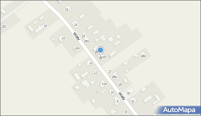 Wały, Wały, 28, mapa Wały
