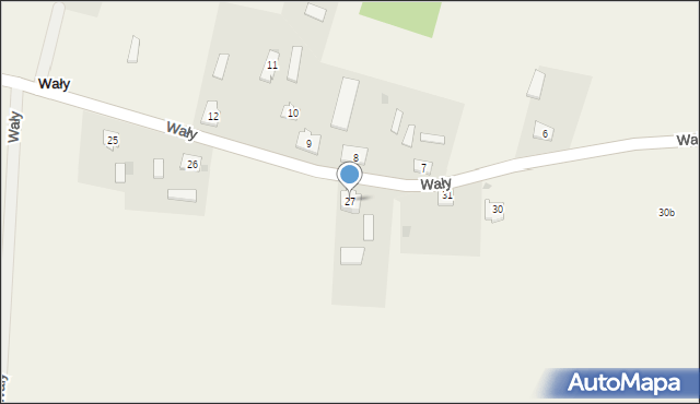 Wały, Wały, 27, mapa Wały