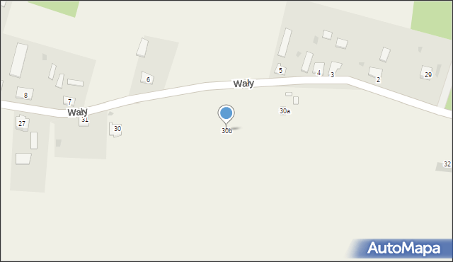 Wały, Wały, 30b, mapa Wały