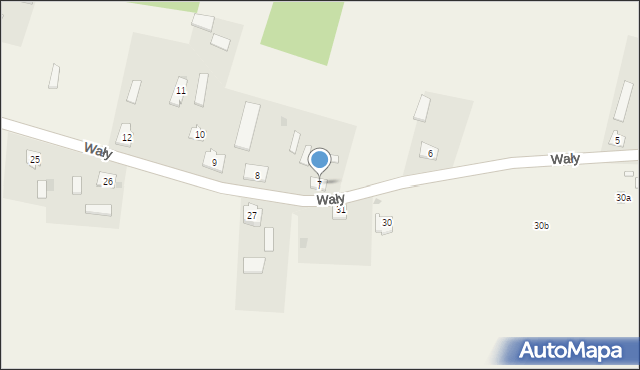 Wały, Wały, 7, mapa Wały