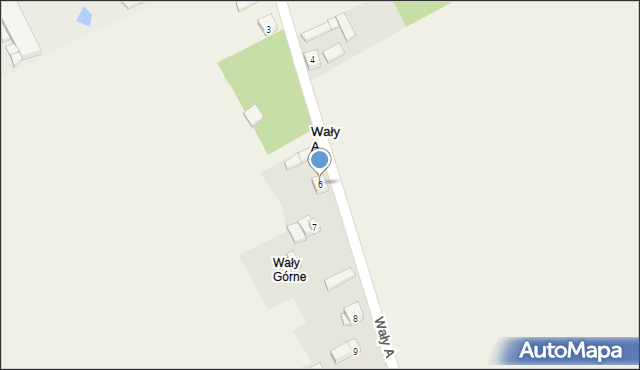 Wały A, Wały A, 6, mapa Wały A