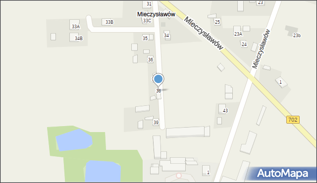 Wały B, Wały B, 38, mapa Wały B