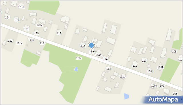 Wampierzów, Wampierzów, 115, mapa Wampierzów