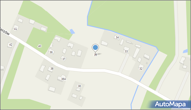Wampierzów, Wampierzów, 35, mapa Wampierzów