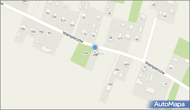 Wampierzów, Wampierzów, 43B, mapa Wampierzów