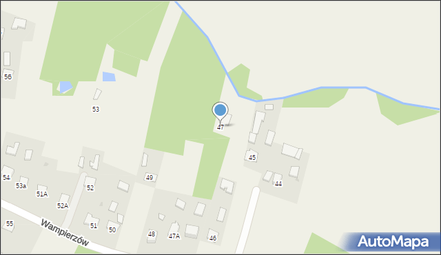 Wampierzów, Wampierzów, 47, mapa Wampierzów