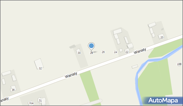 Wanaty, Wanaty, 28, mapa Wanaty