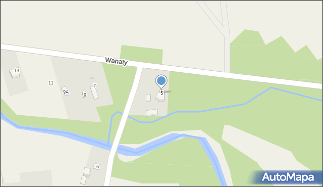 Wanaty, Wanaty, 5, mapa Wanaty