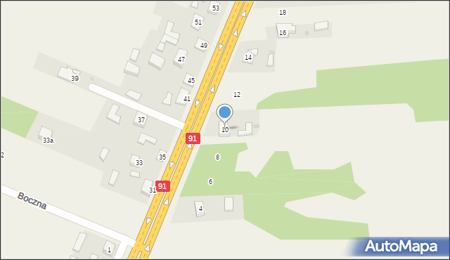 Wanaty, Warszawska, 10, mapa Wanaty