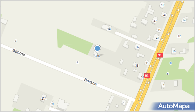 Wanaty, Warszawska, 33a, mapa Wanaty