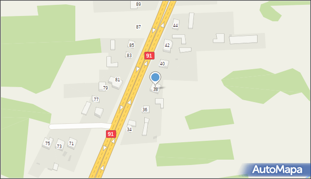 Wanaty, Warszawska, 38, mapa Wanaty