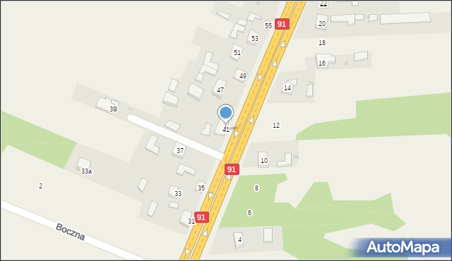 Wanaty, Warszawska, 41, mapa Wanaty