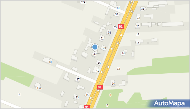 Wanaty, Warszawska, 47, mapa Wanaty