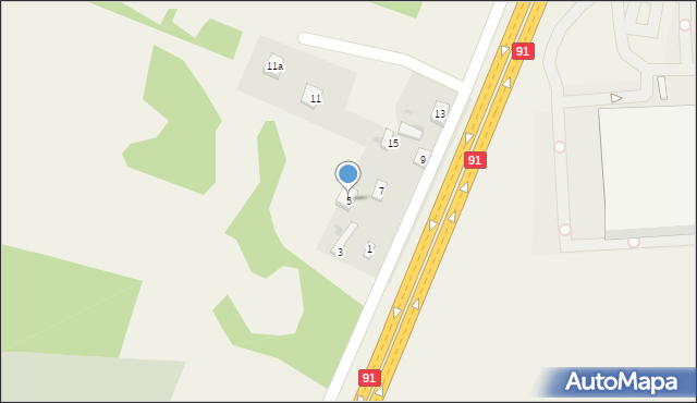 Wanaty, Warszawska, 5, mapa Wanaty