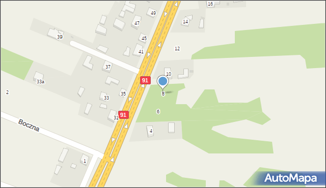 Wanaty, Warszawska, 8, mapa Wanaty