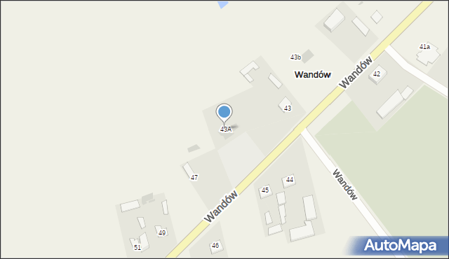 Wandów, Wandów, 43A, mapa Wandów