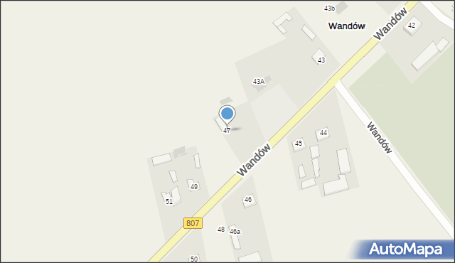 Wandów, Wandów, 47, mapa Wandów