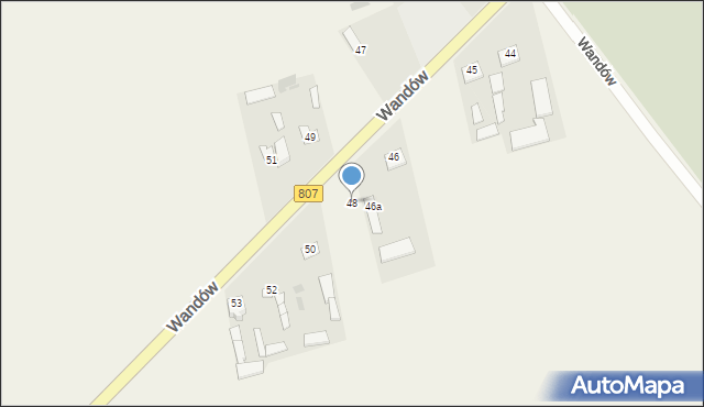 Wandów, Wandów, 48, mapa Wandów