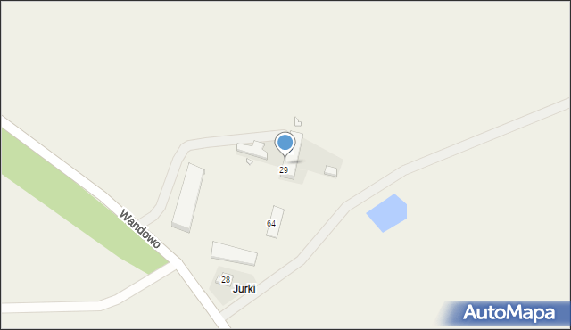 Wandowo, Wandowo, 30, mapa Wandowo