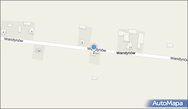Wandynów, Wandynów, 9, mapa Wandynów