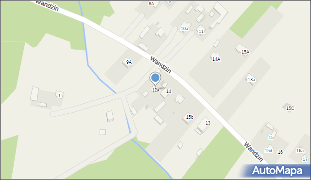 Wandzin, Wandzin, 12a, mapa Wandzin