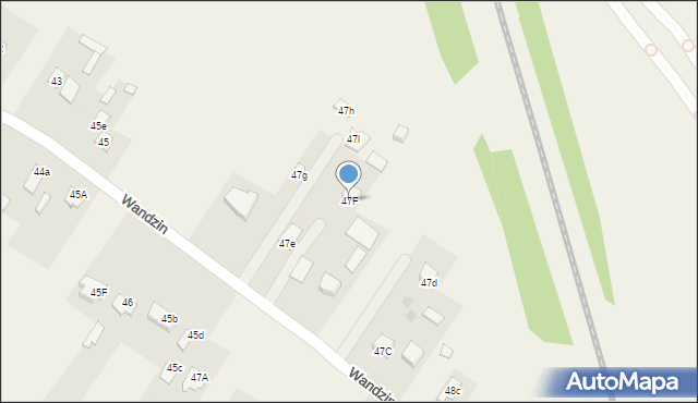 Wandzin, Wandzin, 47F, mapa Wandzin