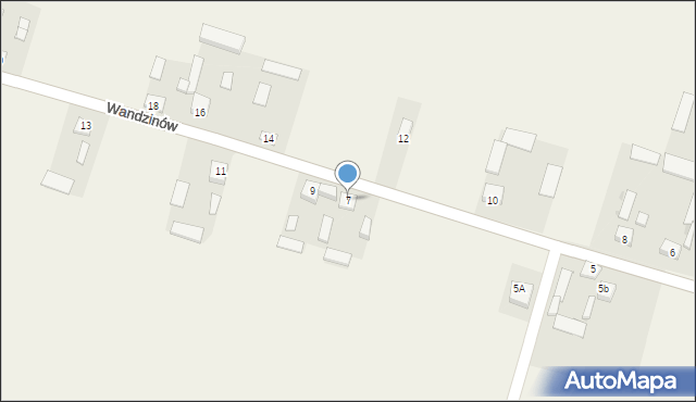 Wandzinów, Wandzinów, 7, mapa Wandzinów
