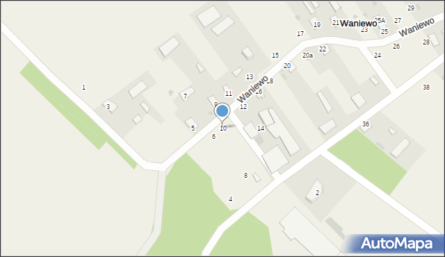 Waniewo, Waniewo, 10, mapa Waniewo