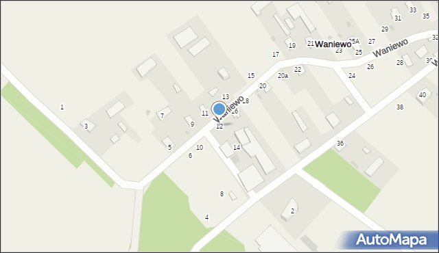 Waniewo, Waniewo, 12, mapa Waniewo