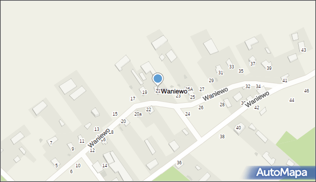 Waniewo, Waniewo, 21, mapa Waniewo