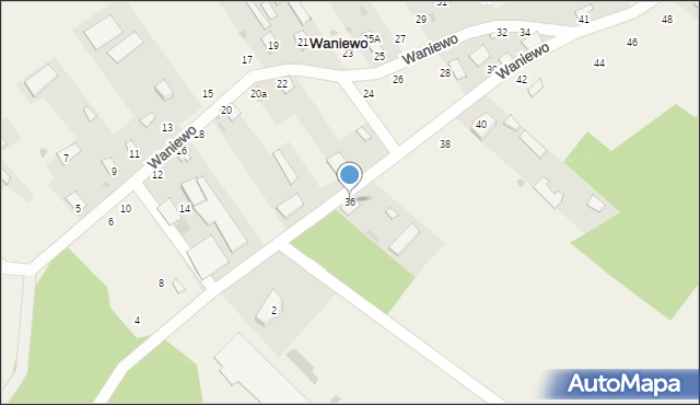 Waniewo, Waniewo, 36, mapa Waniewo