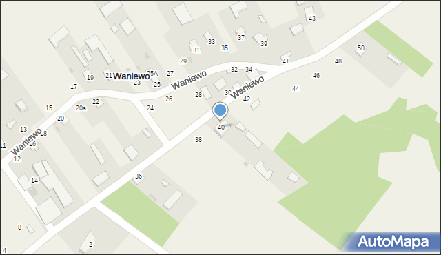 Waniewo, Waniewo, 40, mapa Waniewo