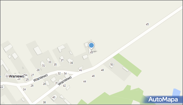 Waniewo, Waniewo, 43, mapa Waniewo