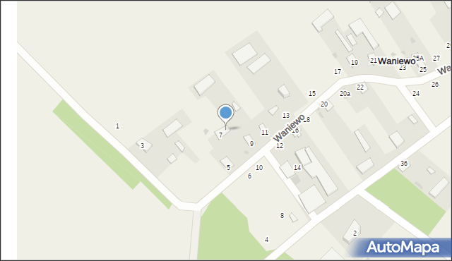 Waniewo, Waniewo, 7A, mapa Waniewo