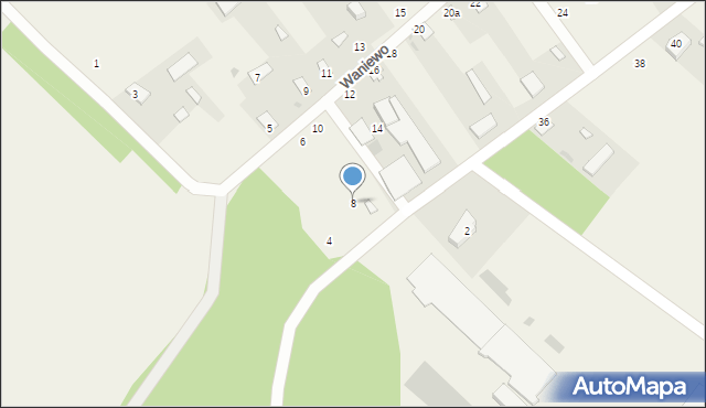 Waniewo, Waniewo, 8, mapa Waniewo