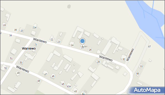 Waniewo, Waniewo, 25, mapa Waniewo
