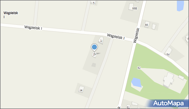 Wąpielsk, Wąpielsk, 1h, mapa Wąpielsk
