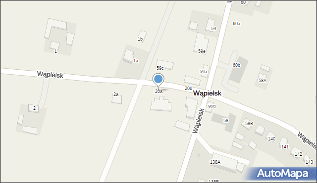 Wąpielsk, Wąpielsk, 20a, mapa Wąpielsk