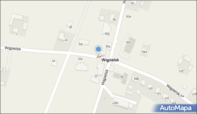 Wąpielsk, Wąpielsk, 20b, mapa Wąpielsk