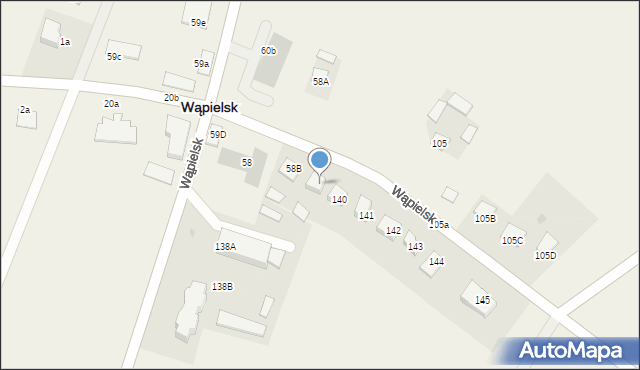 Wąpielsk, Wąpielsk, 58C, mapa Wąpielsk