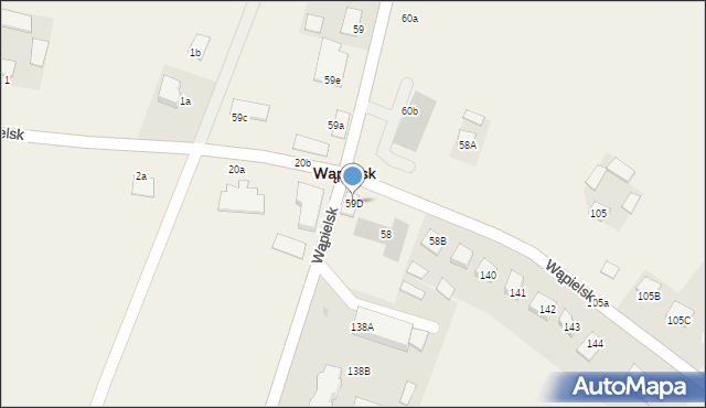 Wąpielsk, Wąpielsk, 59D, mapa Wąpielsk