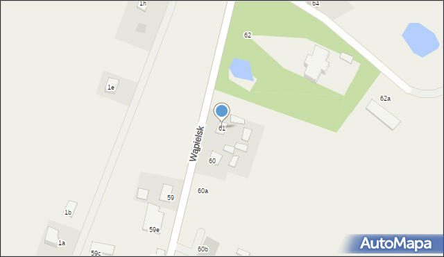 Wąpielsk, Wąpielsk, 61, mapa Wąpielsk