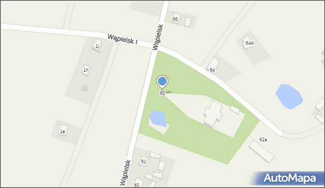 Wąpielsk, Wąpielsk, 62, mapa Wąpielsk