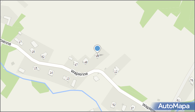Wapienne, Wapienne, 49, mapa Wapienne