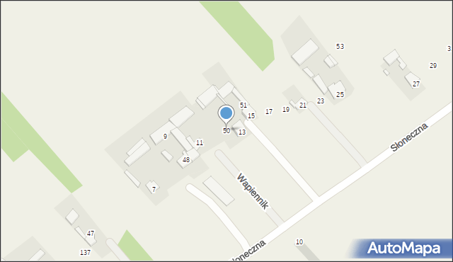 Wapiennik, Wapiennik, 50, mapa Wapiennik