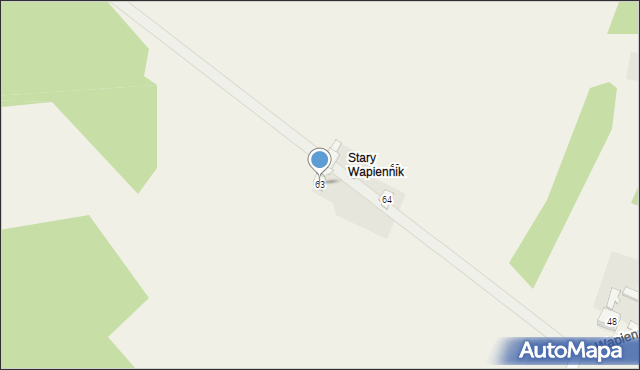 Wapiennik, Wapiennik, 63, mapa Wapiennik