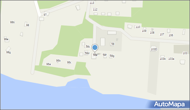 Waplewo, Waplewo, 58e, mapa Waplewo