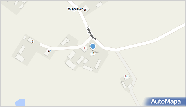 Waplewo, Waplewo, 12, mapa Waplewo